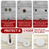 Aieino 150pcs Plastic Cover Caps for M4-M6 Screws, Snap Disc