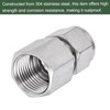 YOKIVE Compression Tubes Fitting, Straight Coupling Adapter 304 Stainless Steel