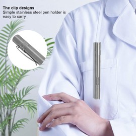 Doctor Pen Light, Spot Light Heads Designs Torch 304 Stainless Steel Scratch and Fall Resistant Nurse Light for Detection Eyes Ears Nose and Throat