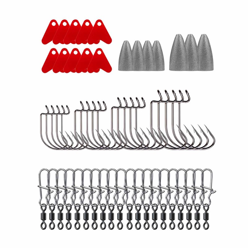 257PCS Fishing Lure Set Metal ABS Corrosion Resistance Anti Winding