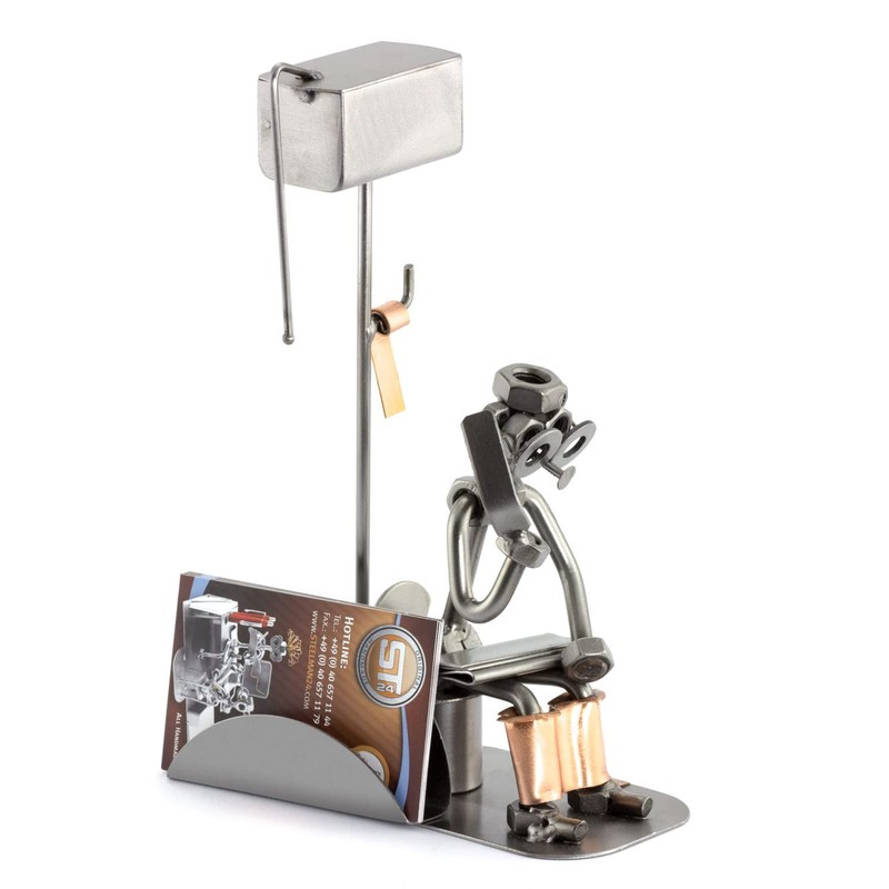 Steelman24 I Nuts and bolts sculpture Loo Man With Mobile