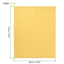 PATIKIL Winter Neck Warmer, 2 Pack Windproof Neck Gaiter Cold Weather Scarf Face Covering Ski Gaiter for Men Women, Yellow, Light Green