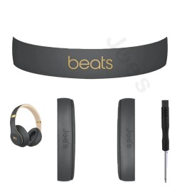 Beats by Dr. Dre ORIGINAL Replacement Ear Pad + Headband Arch Beats By Dre Studio 3 Shadow Gray
