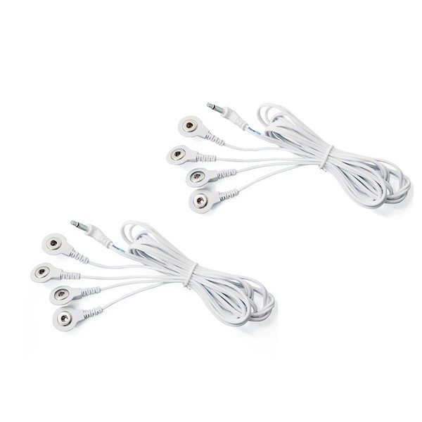 Tens Lead Wires - Port Doubler - Four 3.5mm Snap Connectors - Discount Tens Brand by Discount TENS