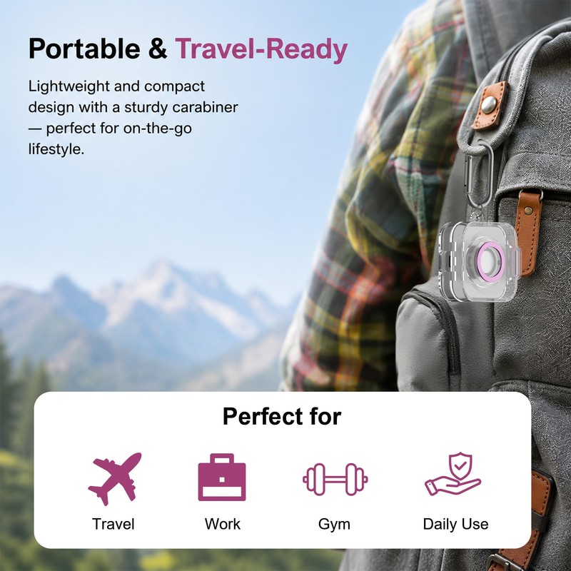 BEARDDO PC Case for Oura Ring Gen 4 Charger Protector