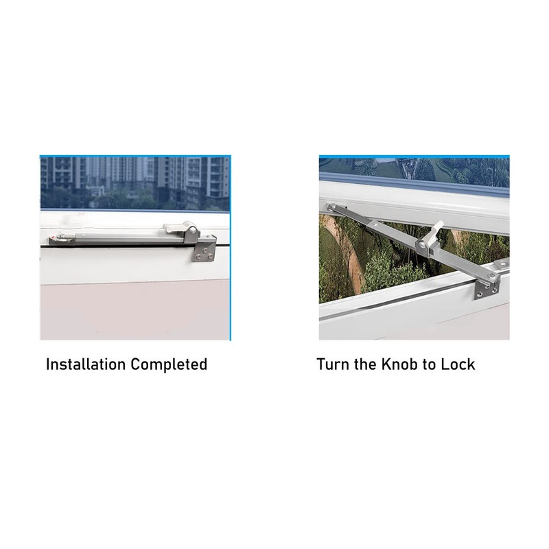 Window Stay Lock, Aluminum Alloy Stainless Steel Casement Window Stopper
