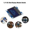 OLED Display Module Binghe 3 Pcs 1.3" LCD with OLED