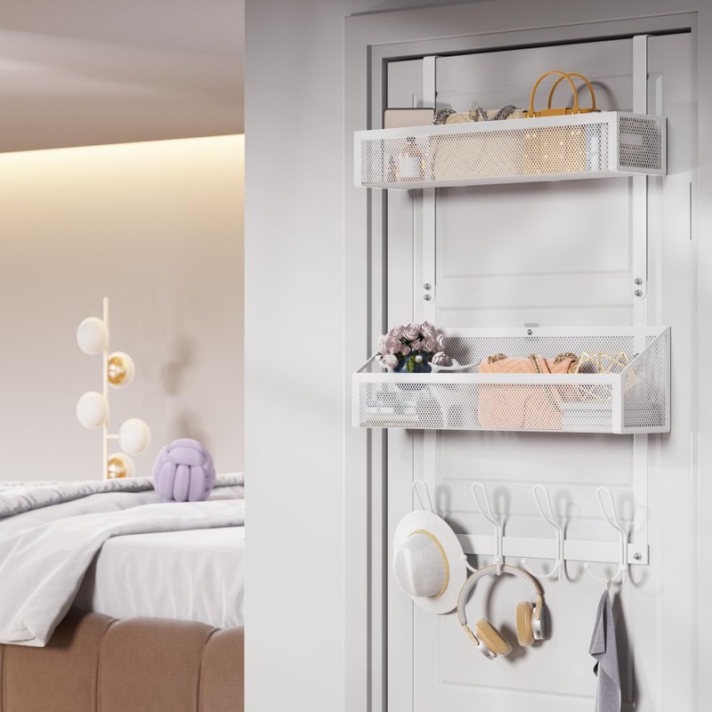 Upesitom Over Door Hook Organizer 12 Hook Over The Door