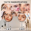 Nicesail Makeup Mirror Tabletop 8 Inch Double-Sided with 7X Magnification,
