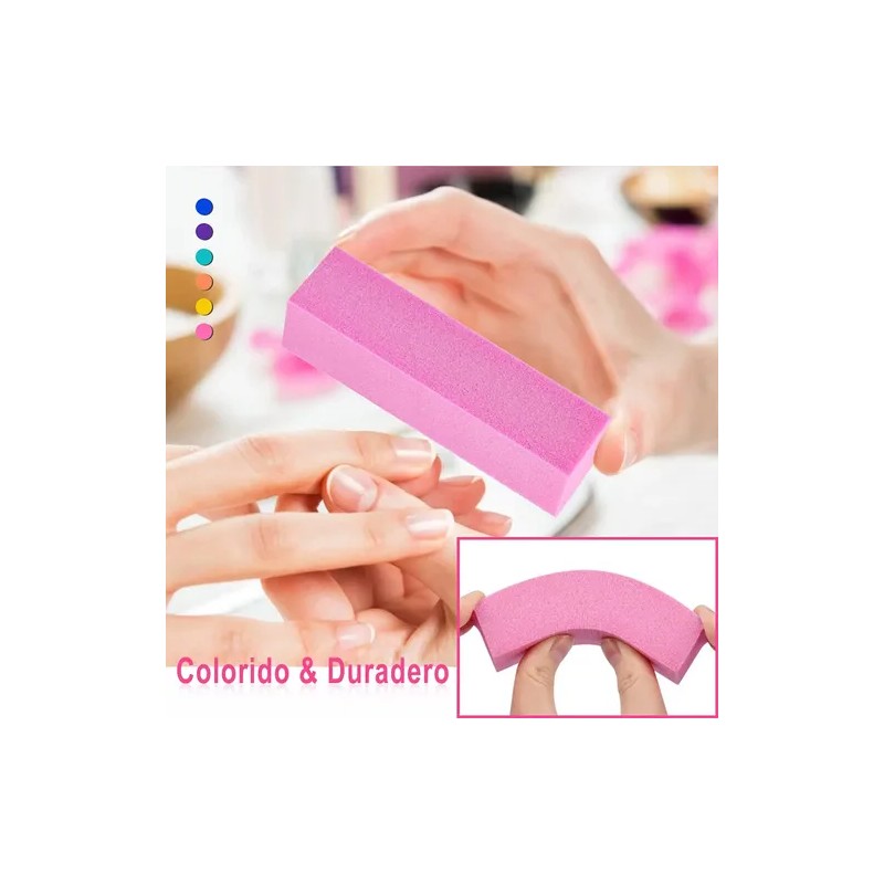 13 Limas Para Uñas Manicure Sponge Y Pulidores Profesionales