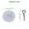 HCTCPALS 5-Pack Heavy Duty Adhesive Ceiling Hooks – No Drill,
