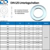 D2D Pack of 10 Washers Form A Size: M18 (Interior: