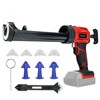 Cordless Caulking Gun for Milwaukee 18V Battery, Electric Caulk Adhesive