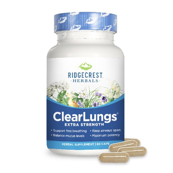 RidgeCrest Herbals RidgeCrest Herbals ClearLungs Extra Strength, Natural Lung, Nasal