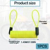 Vierone 1.45m Yellow Motorcycle Disc Lock Reminder Cable