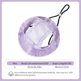 Fashionable Dog Baseball Cap, Sun Protection Dog Hat for Dogs, Adjustable Baseball Cap for Pets, Dog Sun Hat with Ear Holes, Hat for Small Dogs, Puppies, Cats (L-Purple)
