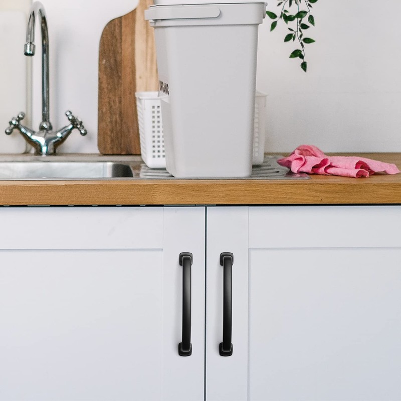 Ravinte Arch Cabinet Pulls Solid 10 Pack 5 Inch Matte