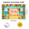 AIBIIN Hawaiian Luau Party Decorations Hawaiian Aloha Backdrop Summer Luau