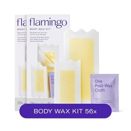 Flamingo 제모용 플라밍고 왁스 스트립, 여성용 바디 키트, 2팩 [Body] Flamingo Wax Strips for Hair Removal, Women's Body Kit, 2 Pack [Body]