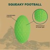 Hound2O Dog Toys - Squeaky Football, Green - Tough, Engaging,