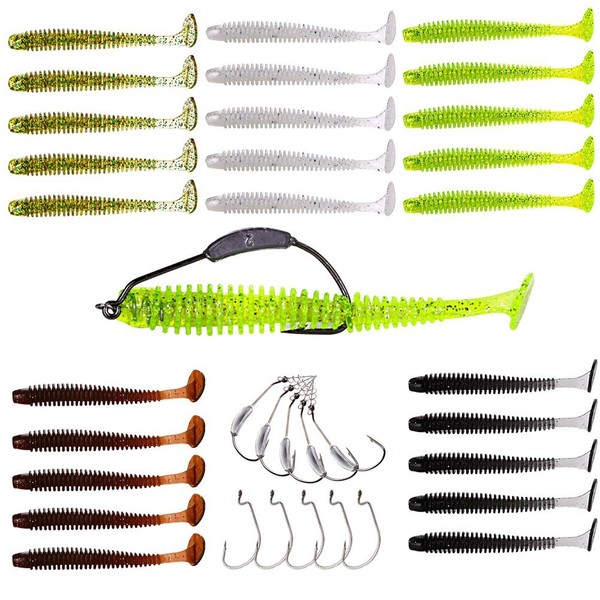 YONGZHI Fishing Lures Shallow Deep Diving Swimbait Crankbait Fishing Wobble Multi Jointed Hard Baits for Bass Trout Freshwater and Saltwater