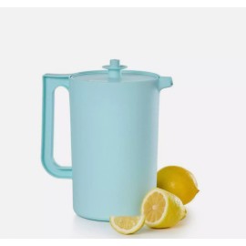 Tupperware Classic Pitcher 2 Quart Push Button Seal Pastel Blue Solid Brand New