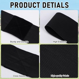 Fjquamitix 3 Pack Golf Swing Bands Training Aid Posture Corrector Strength for Men and Women Golf Connection Bands for Swing Plane Improvement Muscle Memory (3 Colors)