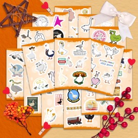 BulbaCraft 100Pcs Silly Goose Stickers for Laptop - Funny Goose Party suppliess & Decorations, Gifts for Women & Men