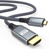 ZeniKon 4K Micro HDMI to HDMI Cable 6FT, High Speed