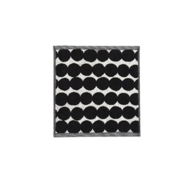 Räsymatto Mini Towel, 30 x 30 cm, White, Black