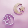 Moon and Star Cookie Cutter - 3 Sizes Ramadan Eid