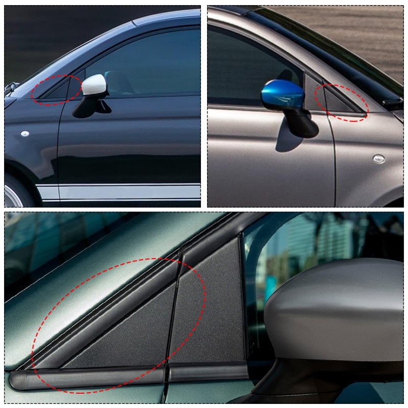 Front Door Mirror Corner Triangle Cover Pillar Trim Panel Driver