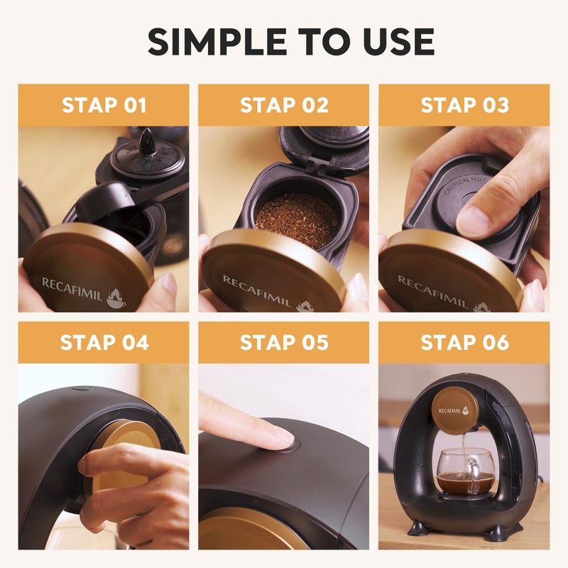 Single Serve Coffee Maker For K Cup Pod and Coffee