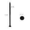 WenSilon(100 PCS) 1/4" x5 Black Concrete Screw Anchor Black Flat