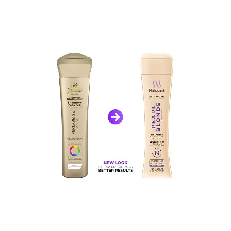 Naissant Purple Shampoo Blond Pearl Perla Beige, 10.1 fl. oz.
