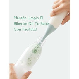 Momcozy Cepillo Limpiar Para Biberones Bebé Manual Verde Ls002, Cepillo Limpiador Para Biberones, Extractores De Leche, Tetinas Y Más
