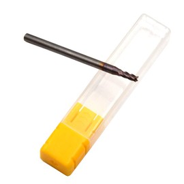 Yearfits 1/16 hoja x 1/8 vástago x 2", sólido micro carburo, 4 flauta, molino de punta cuadrada, recubierto de TiAlN, fresadora CNC brocas fresadora herramientas