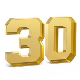 2 PCS Cardboard Number for Charcuterie Fillable Tray Charcuteri Gold Charcuterie Paper Box Graduation Anniversary Birthday Party Decoration Chocolate Candy Cupcake Container Fruit Platter(30)