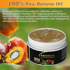 Batana Oil, Repair Damaged Dry Hair and Prevents Split Ends，Batana Oil for Hair Growth, Nourish Scalp and Body, Reduce Hair Loss, For Women and Men, 4oz