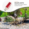 Uonlytech 2Pcs Solar Warning Landscape Lighting Solar Driveway Markers Solar