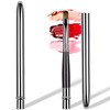2PCS Silver Portable Lip Brush, Professional Lip Makeup Brushes, for