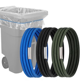 Trash Can Rubber Bands Large Fit 55, 65, 95, 96 Gallon Garbage Cans, Giant Heavy Duty Rubber Bands, Big Elastic Trash Bin Band Durable Thick for Kitchen Yard Keep Trash Bag in Place, Set of 3