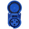 Waterproof Industrial Plug IP67 Compact Insulation 3 Cores Rubber Sealing