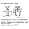 Jervis Webb Unibilt Track Hanger Clamp