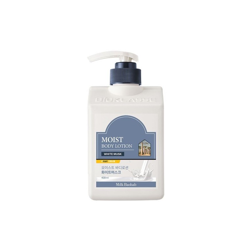 Milk Baobab 밀크바오밥 모이스트 바디로션 화이트머스크 400ml Milk Baobab Moist