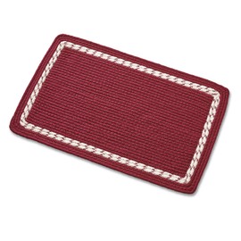 Collections Etc Durable Braided Versatile Classic Accent Rug Burgundy 20" x 32"