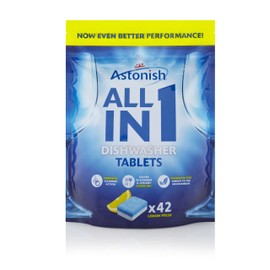Astonish 5 In 1 Dishwasher Tablets - Lemon 42 Tabs