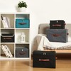 VinneGenzz 2PCS Storage Bins with Lid Fabric Storage Box Basket