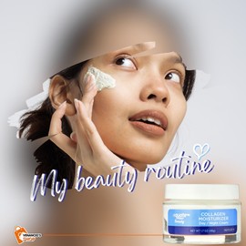 Equate Beauty Collagen Moisturizer Day Night Cream, Reduce Wrinkles, Face Cream 1.7 oz