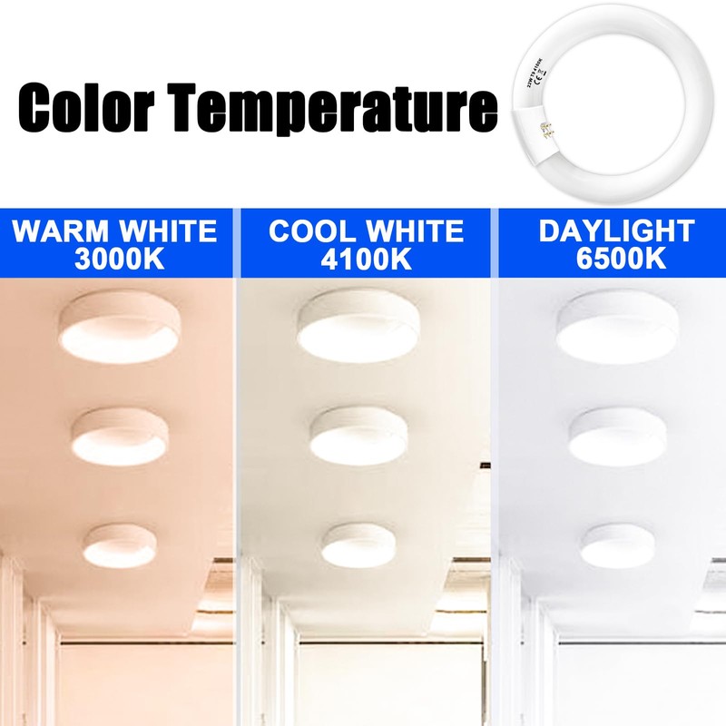 FC8T9/CW 22W and FC12T9/CW 32W Cool White Set, 8 inch